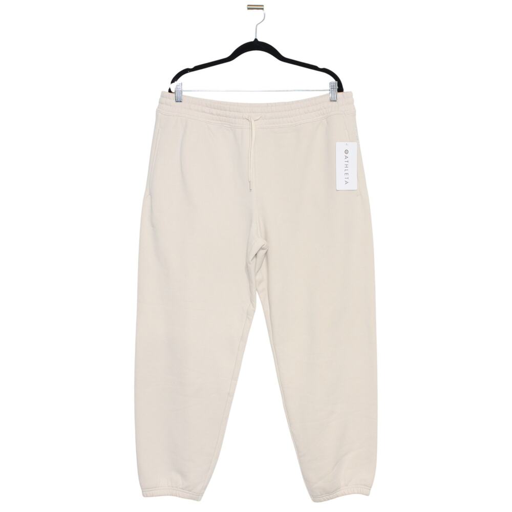 Athleta Forever Fleece Mid Rise Jogger Bone Size Large